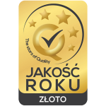 Jakość roku złoto jest potwierdzeniem naszego doświadczenia i wiedzy na temat prowadzenia działalności